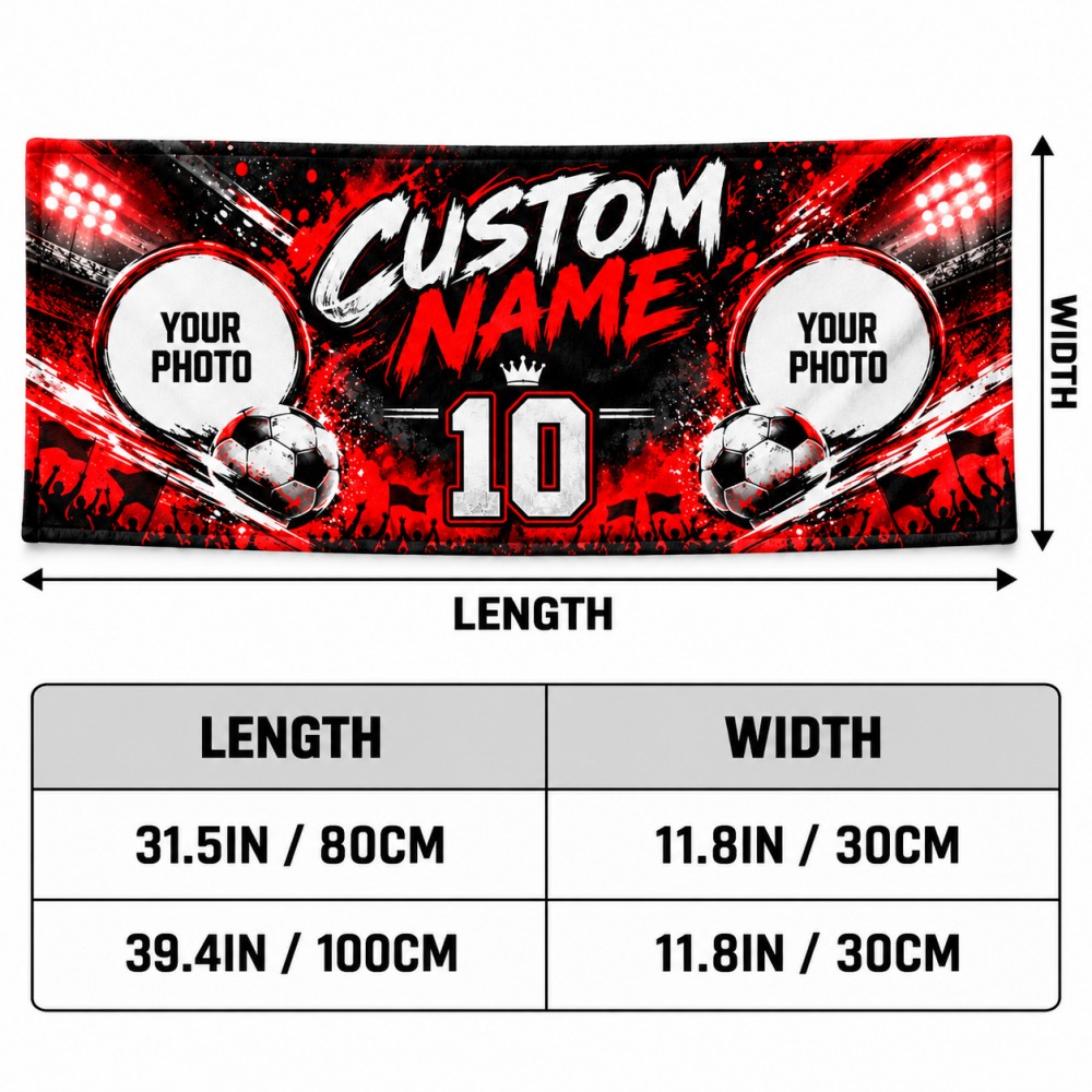 1PCS Custom Soccer Fan Towel P - Party Games Name 评论和价格