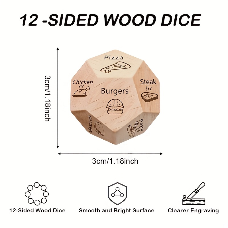 Dining Dice Board Game-12-Side - Party Games Night 评论和价格